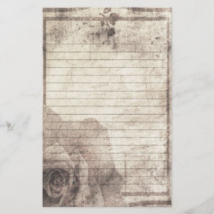 Steampunk Stationery - Antique Rose