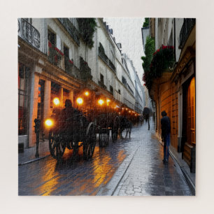 Steampunk Street of Mostly Darkness Jigsaw Puzzle