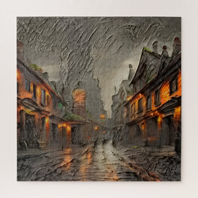 Steampunk Street of Smiths Jigsaw Puzzle (Vertical)