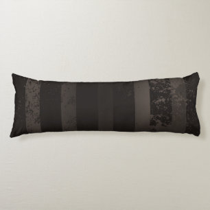 Steampunk striped brown background body cushion