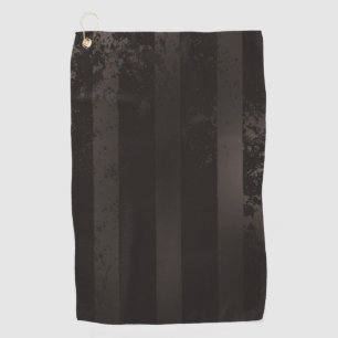 Steampunk striped brown background golf towel