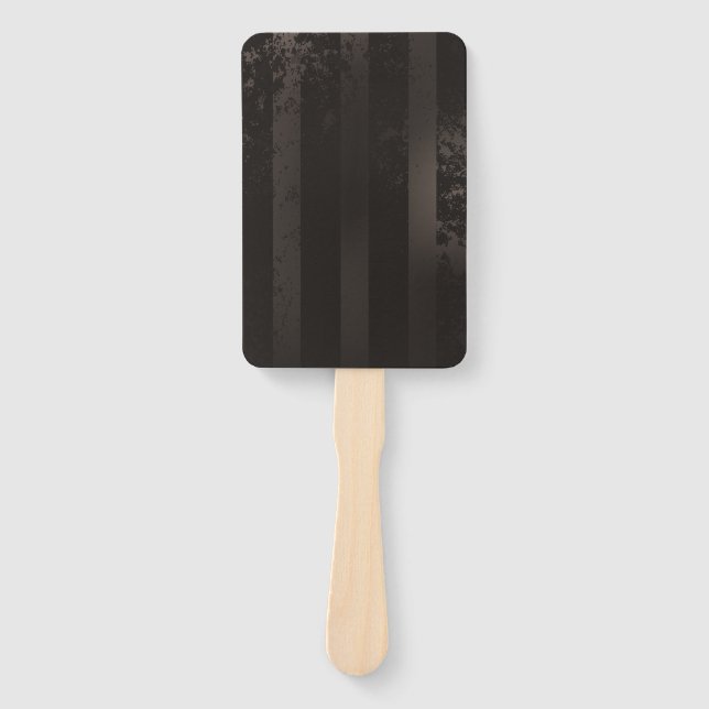 Steampunk striped brown background hand fan (Front)