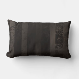 Steampunk striped brown background lumbar cushion