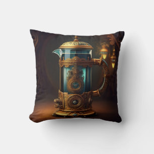 Steampunk Style French Press Cushion