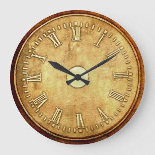 Steampunk Style Rust Edged  Large Clock
