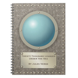 Steampunk submarine hublot notebook