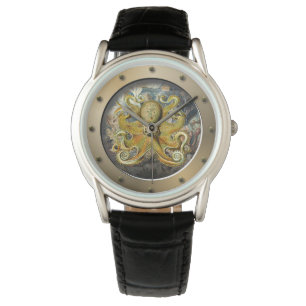 Steampunk Submarine Porthole Octopus Watch