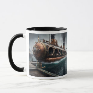 Steampunk Submersible Ocean-liner Mug
