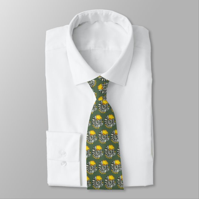 Steampunk Sunflower Tie (Tied)