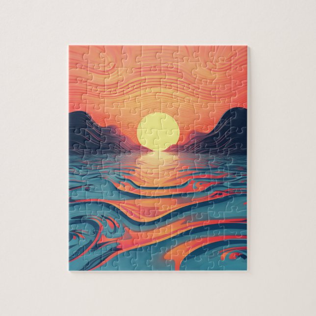 steampunk sunset jigsaw puzzle (Vertical)