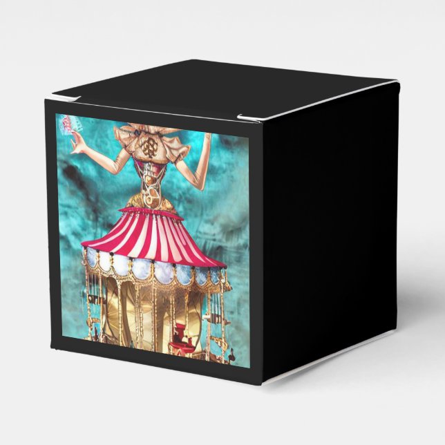 Steampunk Surreal Circus Big Top Favour Box (Front Side)