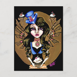 Steampunk Sweetie Postcard