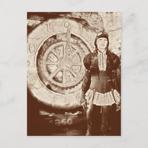 Steampunk Sylvia Postcard