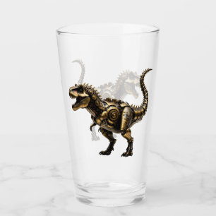 Steampunk T-Rex Mech – Brass Dino Beast Glass