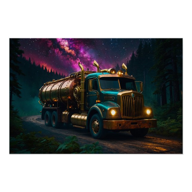 Steampunk Tanker Truck Poster (Front)