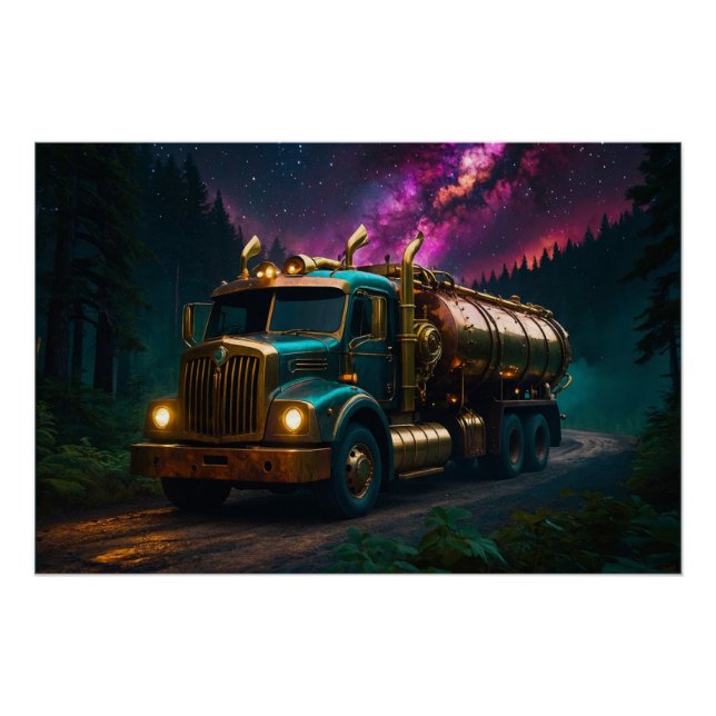 Steampunk Tanker Truck Poster (Front)