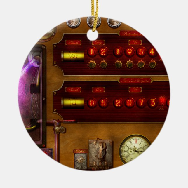 Steampunk - Temporal Flux Ceramic Ornament (Front)