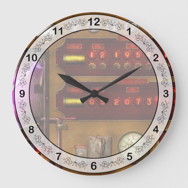 Steampunk - Temporal Flux Large Clock (Front)
