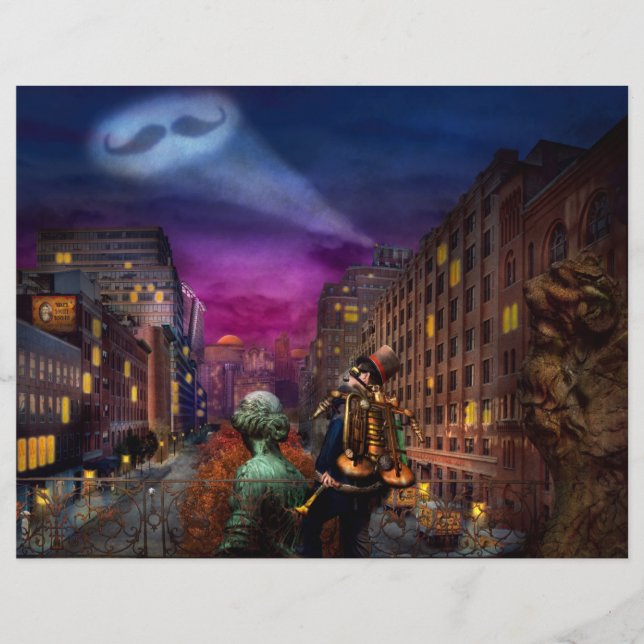 Steampunk - The Great Mustachio Flyer (Front)