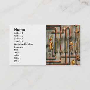 Steampunk - The lubrication manifold Business Card