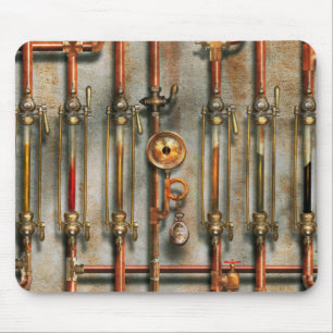 Steampunk - The lubrication manifold Mouse Pad