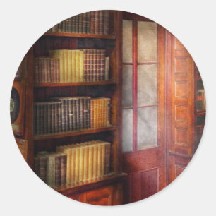 Steampunk - The semi-private study Classic Round Sticker