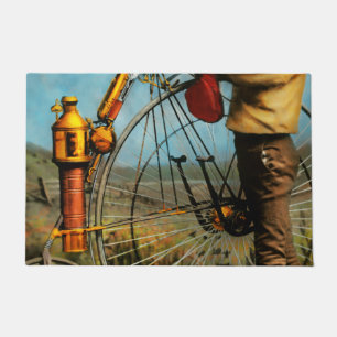 Steampunk - The Steampowered Bicycle 1884 Doormat