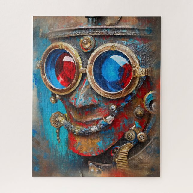 Steampunk The Tin Man Portrait Jigsaw Puzzle (Vertical)