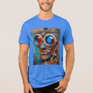 Steampunk The Tin Man Portrait Tri-Blend Shirt