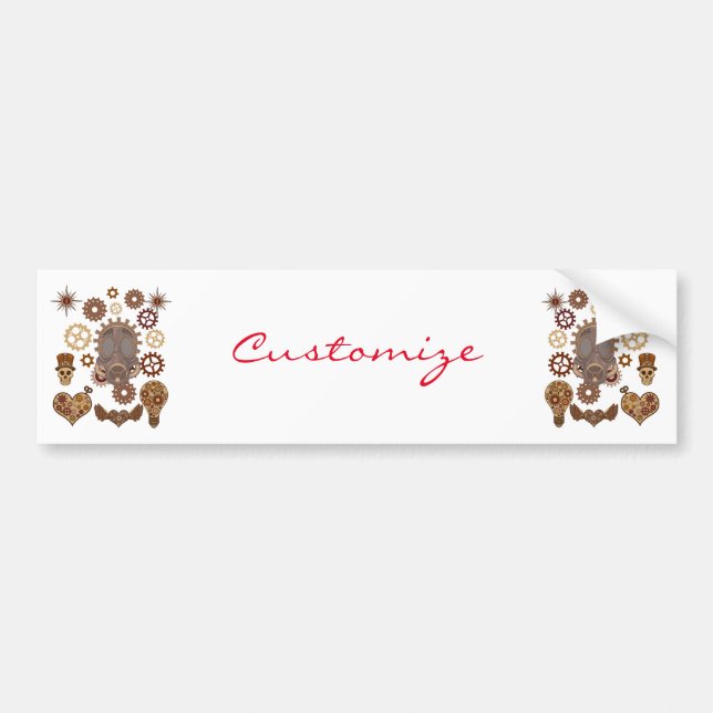 Steampunk Theme Thunder_Cove Bumper Sticker (Front)