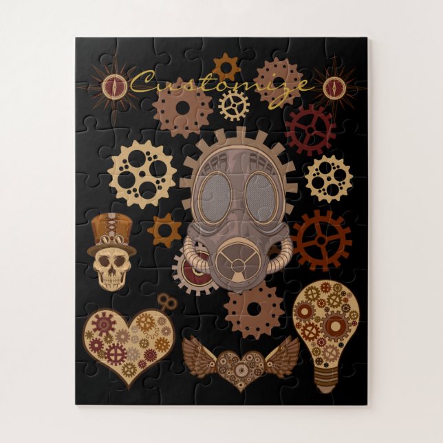 Steampunk Theme Thunder_Cove Jigsaw Puzzle (Vertical)
