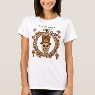 Steampunk Theme Top Hat Skull Thunder_Cove