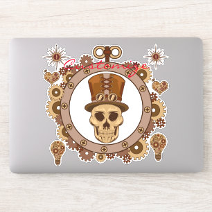 Steampunk Theme Top Hat Skull Thunder_Cove