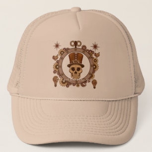 Steampunk Theme Top Hat Skull Thunder_Cove