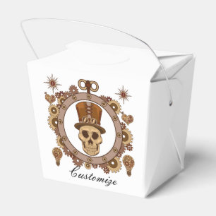 Steampunk Theme Top Hat Skull Thunder_Cove Favour Box