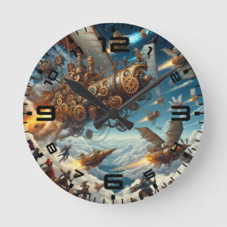 Steampunk Themed 8 Inch Acrylic Wall Clock