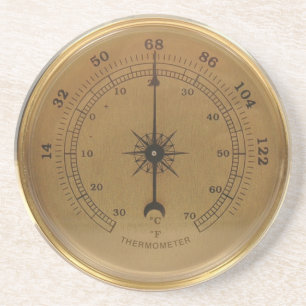 Steampunk Thermometer Coaster