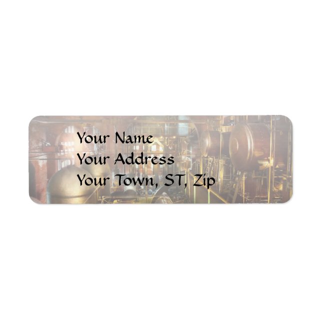 Steampunk - Think Tanks Return Address Label (Front)