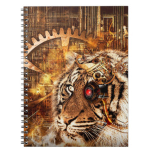 Steampunk Tiger Notebook