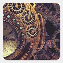 Steampunk Time Clock Gears