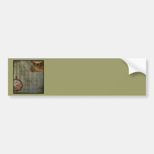Steampunk Time Machine Bumper Sticker