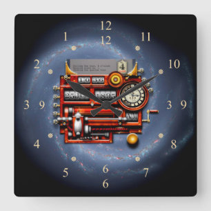Steampunk Time Machine Clock ~ Milky Way Galaxy ~