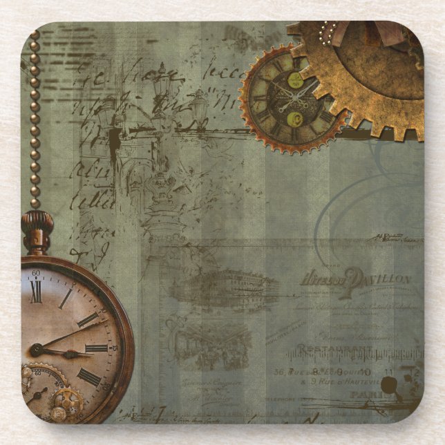 Steampunk Time Machine Coaster (Front)