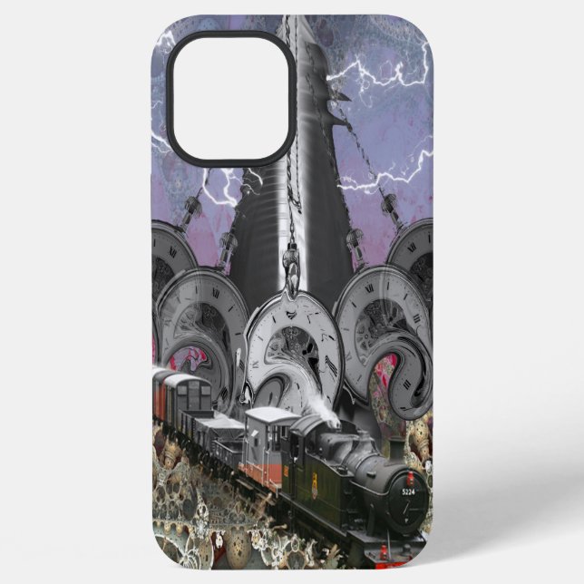 Steampunk Time Machine iPhone Case (Back)