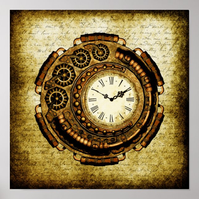 Steampunk Time Machine Poster (Front)