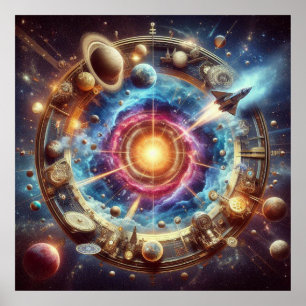 Steampunk/Time Machine, Time/Space/Continuum 6000X Poster