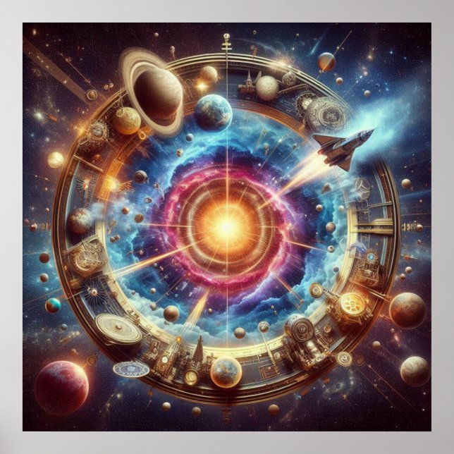 Steampunk/Time Machine, Time/Space/Continuum 6000X Poster (Front)