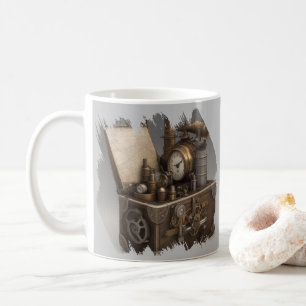 Steampunk Time Machine - Vintage Treasure Chest  Coffee Mug