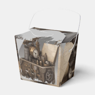 Steampunk Time Machine - Vintage Treasure Chest Favour Box