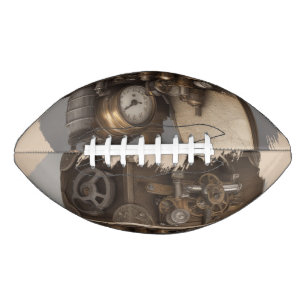 Steampunk Time Machine - Vintage Treasure Chest Football